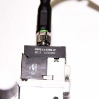 Festo VUVG-L10-T32C-MT-M7-1P3, VAVE-L1-1VR8-LP 4x Magnetventil mit Elektrik-Anschlussplatte 12/24VDC