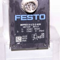 Festo MPPES-3-1/2-2-420 (187329) Proportional- Druckminderer 1: 4 bar/ 58psi 0- 2bar/ 0- 29psi