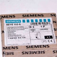 Siemens 5SY6 102-6 Leitungsschutzschalter 230/400V , 1P