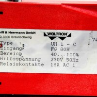 Woltron UH 1 - C Wolff & Herrmann GmbH 230V/50Hz, 16A AC 1