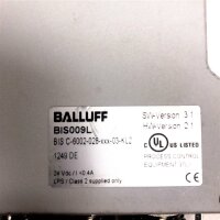 Balluff BIS009L, BIS C-6002-028-xxx-03-KL2 Auswerteeinheit SW-Version 3.1, HW-Version 2.1