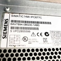 Siemens SIMATIC HMI IPC677C, 6AV7894-0BG30-1AB + 19T 677B/C, A5E02713398