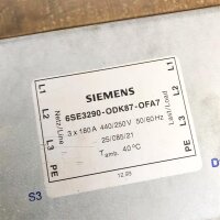 Siemens 6SE3228-4DK50, 84A, 60HP/45kW 3 x 180 A 440/250 V 50/60 Hz MIDIMASTER Vector