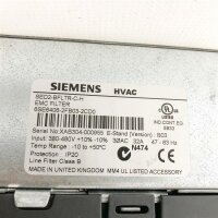 Siemens SED2-11/32B, 6SE6436-2BD31-1CA0,11kW, 15hp+ SED2-BFLTR-C-H, 6SE6406-2Fb03-2CD0, 32A, 47-63Hz 26A, 0-150Hz EMC FILTER