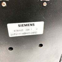 Siemens 200 A, 3VF5, 3VF5111-6BH21-OAN2 + 3VF9 525-1AA11 65/33 (400V ~) 50/60 Hz Leistungsschalter