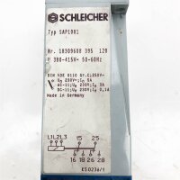 Schleicher Typ SAP1001, Nr. 18309608 395 120 380-415V~, 50-60Hz Microlais System