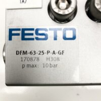 Festo DFM-63-25-P-A-GF, 170878, H308 p max 10 bar Antriebszylinder