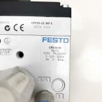 Festo CPV10-GE-MP-6, 18254 E102, CPV10-VI, E202 P1300297 + 3x 161 415 + 2x 185 865 10 bar, 24V DC, 0,46 W/coil Ventilinsel